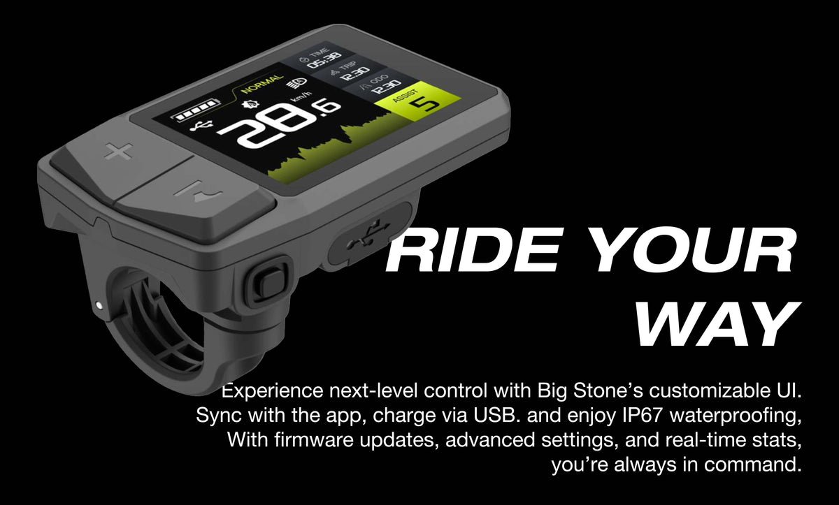 ONSRA VANDAL electric bike LCD display – "Ride your way"