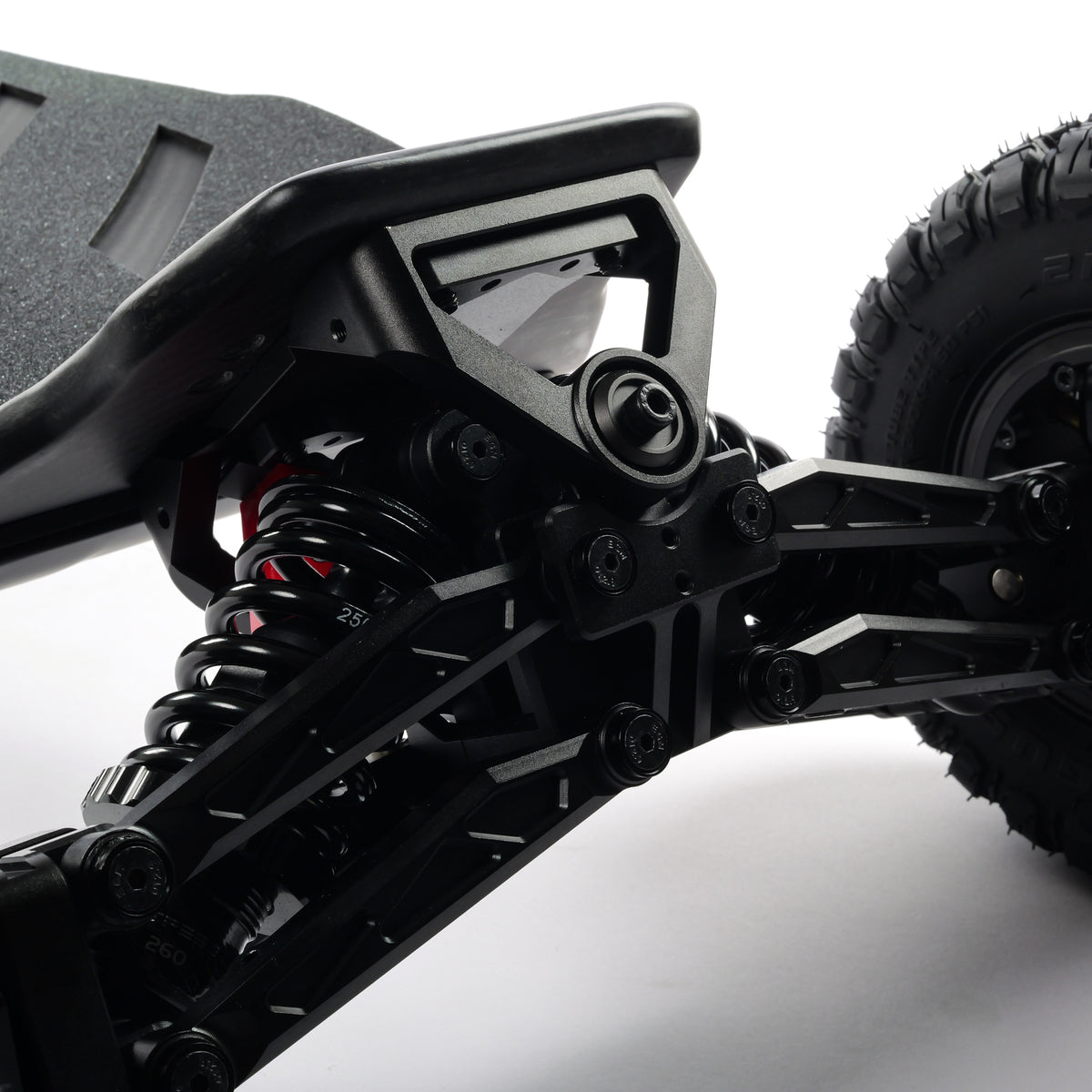 ONSRA VELAR Gear Drive Suspension front truck and suspension close-up