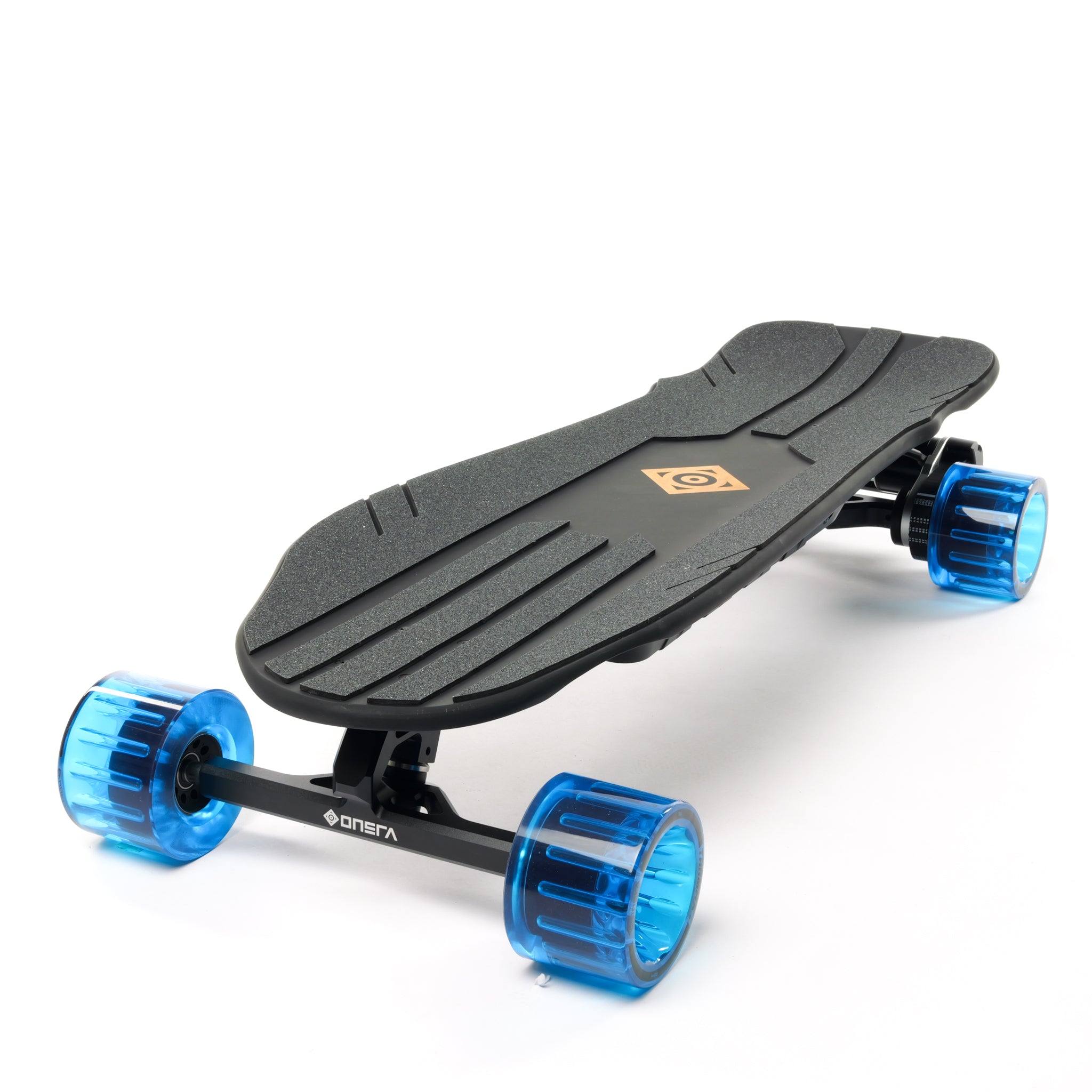 Challenger 2 electric skateboard with kicktail deck, all-CNC trucks and components, high performance esk8 longboard for commuting and carving