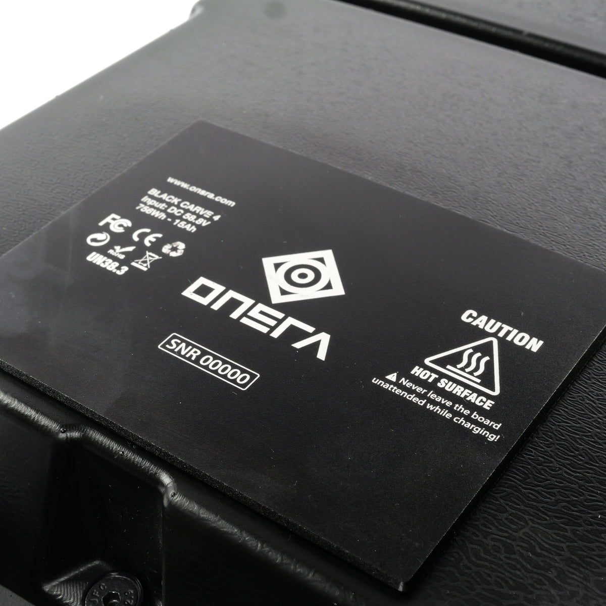 ONSRA BLACK CARVE 4 battery enclosure with ONSRA logo