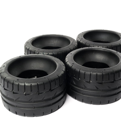 Onsra 115mm x 65mm 70A black rubber electric skateboard wheel with street tread pattern