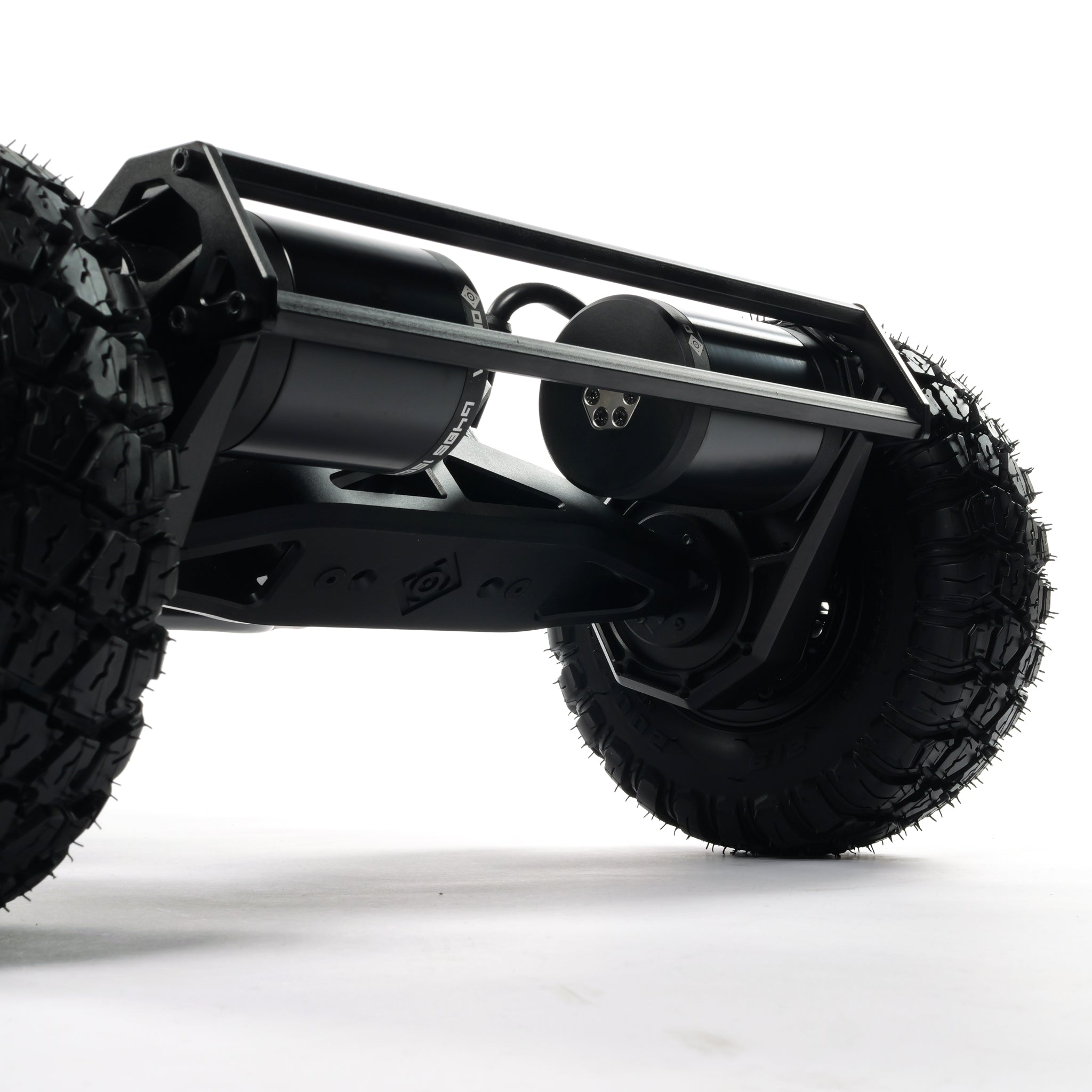 VELAR electric longboard with CNC gear drive, high-torque drivetrain, off-road wheels, and precision-machined components for powerful all-terrain performance.