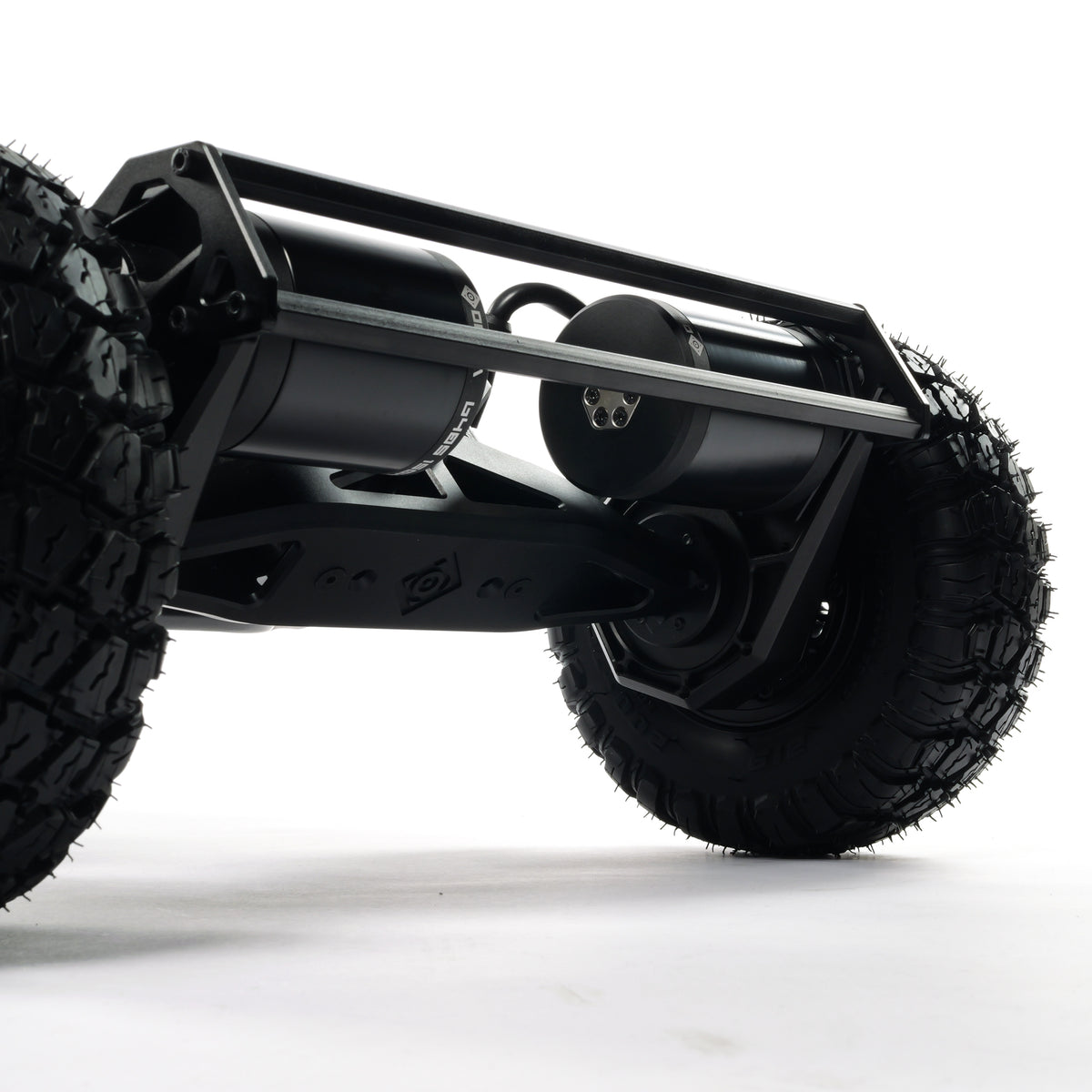 VELAR electric longboard with CNC gear drive, high-torque drivetrain, off-road wheels, and precision-machined components for powerful all-terrain performance.