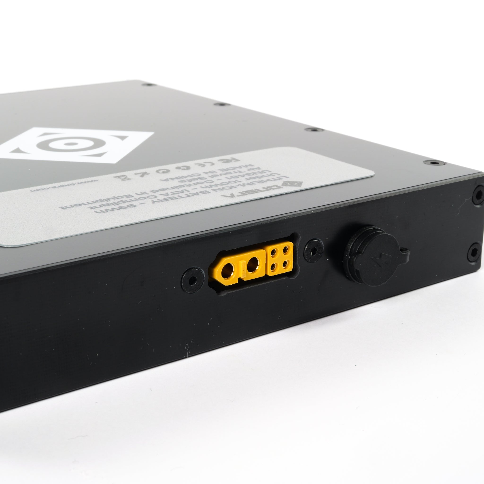 ONSRA ZENO electric skateboard battery in CNC-style black enclosure, available in 99Wh travel-safe and 259Wh extended versions